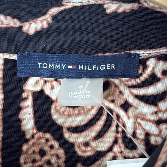 Tommy Hilfiger Long Sleeve Jersey Collar Midi Shirt Dress - Picture 4 of 10